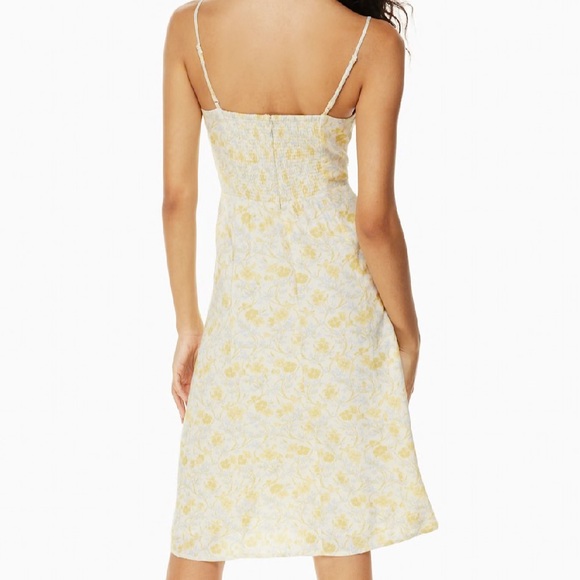 Aritzia Sunday Best Bustier midi dress Yellow Floral Midi Dress - Picture 5 of 13